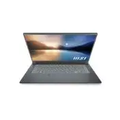 MSI Prestige A11SC-025IT i7-1185G7 Computer portatile 39,6 cm (15.6") Full HD Intel® Core™ i7 16 GB DDR4-SDRAM 1000 GB SSD NVIDIA® GeForce® GTX 1650 Ti Wi-Fi 6 (802.11ax) Windows 10 Home Gri
