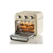 Ariete 4632 Friggitrice ad aria e forno Vintage, 1400W, 2in1, Capacità 16L, Accessori inclusi, Timer 60 minuti, Doppio vetro, Beige