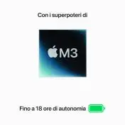 Apple MacBook Air 13": Chip M3 con CPU 8-core e GPU 10-core, 512GB SSD - Galassia