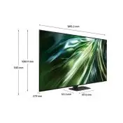 Samsung QE85QN90DATXZT Televisione Smart TV 85 Pollici Qled 4K Neo Titan Black Processore NQ4 AI GEN2 Tecnologia Quantum Matrix Neo Slim Design Dolby Atmos