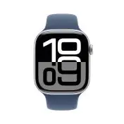 Apple Watch Series 10 GPS 46mm Cassa in Alluminio Color Argento con Denim Sport Band - S/M