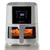 Ariete 4626 Airy Fryer 6L, Friggitrice ad aria, 1300 W, Capacità 6L, Capacità di cottura 2,5kg, 8 programmi preimpostati, Temperatura fino a 200°, Cestello trasparente per controllo cottura