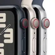Apple Watch SE GPS + Cellular Cassa 40mm in Alluminio Mezzanotte con Cinturino Sport Mezzanotte - M/L