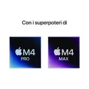Apple MacBook Pro 16": Chip M4 Max con cpu 14 core e gpu 32 core, 1TB SSD - Argento
