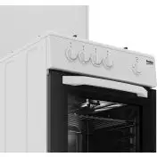 Beko Cucina CSG42009DW, (LxDxA) 50x50x85, Bianca, Forno a gas + grill, piano cottura a gas 4 zone, Coperchio in metallo