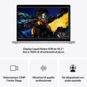 Apple MacBook Pro 16": Chip M4 Max con cpu 14 core e gpu 32 core, 1TB SSD - Argento