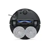 Ecovacs DEEBOT T50 OMNI Robot Aspirapolvere Lavapavimenti, 15000 Pa, Spazzola Laterale Estensibile e Lavapavimenti, ZeroTangle 2.0, lavaggio con acqua calda a 70 ℃, Ultrasottile 81 mm, nero