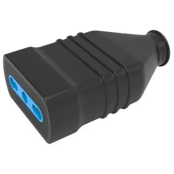 POLYPOOL PP2159X adattatore per presa di corrente Tipo L (IT) Tipo L (IT) + Tipo F Nero , 150617