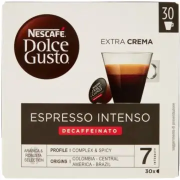 Nescafe Dolce Gusto Espresso Intenso Deca 30 Capsule , 144058