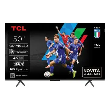 TCL Serie C69K Smart TV QD-MiniLED 4K 50" 50C69K, 144Hz, audio Onkyo 2.1, Dolby Vision IQ & Atmos, Google TV , 160565