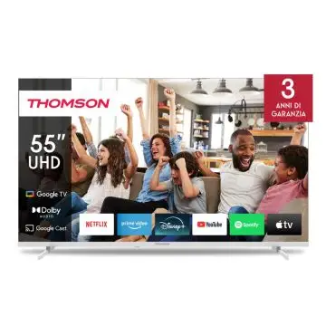 Thomson 55UG4S14W TV 139,7 cm (55") 4K Ultra HD Smart TV Wi-Fi Bianco , 160854