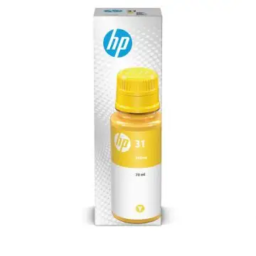 HP 31 70-ml Yellow Original Ink Bottle Originale , 156990