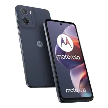 Motorola moto Smartphone e15 (2/64GB, Fotocamera da 32MP + sensore antisfarfallio, Display 6.67" HD+ 90Hz Corning® Gorilla® Glass 3, 5200mAh, MediaTek Helio G81 Extreme, Android 14 Go Editio , 161773