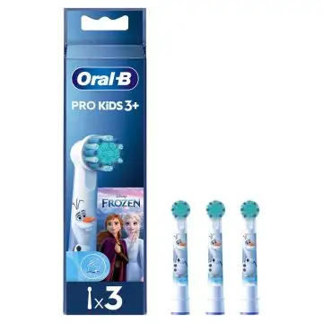 Oral-B Testine Di Ricambio Pro Kids Con Disney Frozen, 3 Testine , 147255