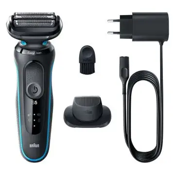 Braun Series 5 51-M1200s Rasoio Trimmer Nero, Blu , 145565