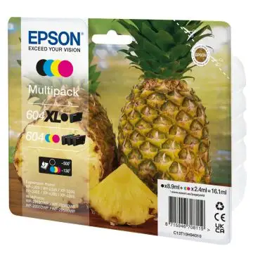 Epson 604XL cartuccia d'inchiostro 4 pz Originale Resa elevata (XL) Nero, Ciano, Magenta, Giallo , 144620
