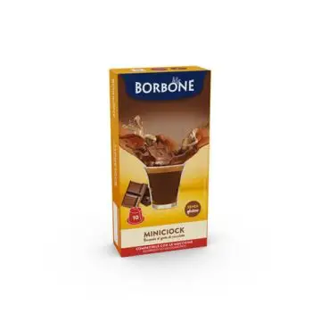 Caffè Borbone Miscela Miniciock in capsule 10 pz gusto cioccolato compatibili con macchine a marchio Nespresso® , 141697