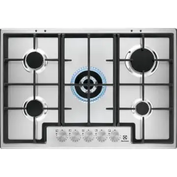 Electrolux EGS75362X Acciaio inossidabile Da incasso 75 cm Gas 5 Fornello(i) , 143627