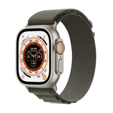 Apple Watch Ultra GPS + Cellular, 49mm Cassa in Titanio con Cinturino Alpine Loop Verde - Small , 144701