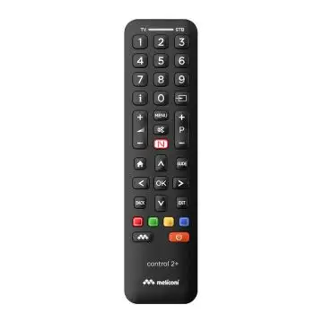 Meliconi Control 2+ telecomando IR Wireless TV, Set-top box TV Pulsanti , 143836