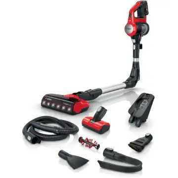 Bosch BCS711PET scopa elettrica Batteria Secco Senza sacchetto 0,3 L Nero, Rosso 3 Ah , 150522