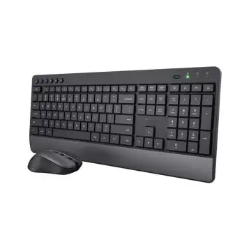 Trust Trezo tastiera Mouse incluso RF Wireless QWERTY Italiano Nero , 144600