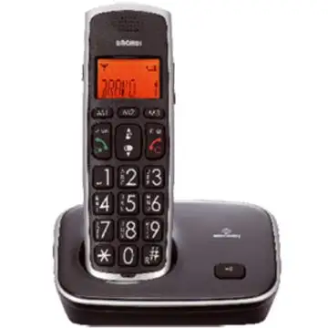 Brondi Bravo Gold Telefono DECT Identificatore di chiamata Nero , 63669