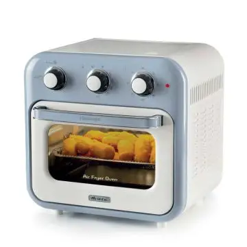 Ariete 4632 Friggitrice ad aria e forno Vintage, 1400W, 2in1, Capacità 16L, Accessori inclusi, Timer 60 minuti, Doppio vetro, Celeste , 156350