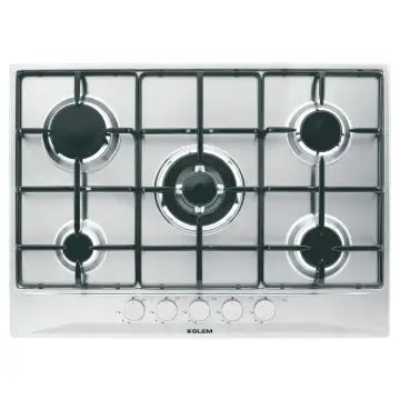 Glem Gas GT755IX Piano Cottura Da Incasso Acciaio inossidabile 5 Fornelli , 142858