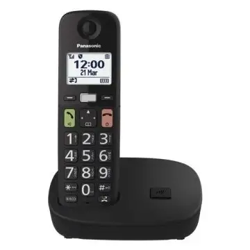 Panasonic KX TGU110EXB Telefono Cordless Singolo Black  , 154261