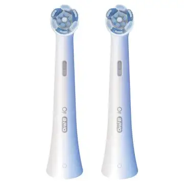 Oral-B Testine di Ricambio iO Series Ultimate Clean, testine rotonde di ricambio originali, con setole CrissCross per pulizia e rimozione della placca avanzate e in profondità, 2 , 157973