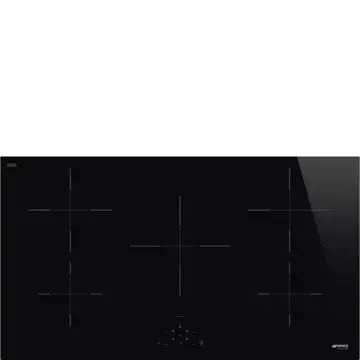 Smeg Universal SI2951D piano cottura Nero Da incasso 90 cm Piano cottura a induzione 5 Fornelli , 140601