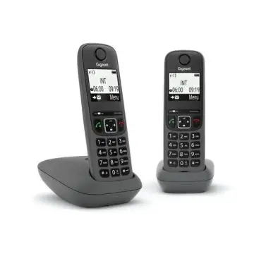 GIGASET TELEF. CORDLESS AS490 DUO BLACK , 141542