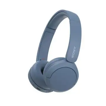 Sony Cuffie Bluetooth wireless WH-CH520 - Durata della batteria fino a 50 ore con ricarica rapida, stile on-ear - Blu , 146097