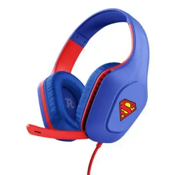 Trust GXT 415SM Zirox Auricolare Cablato A Padiglione Gaming Blu, Rosso , 160256
