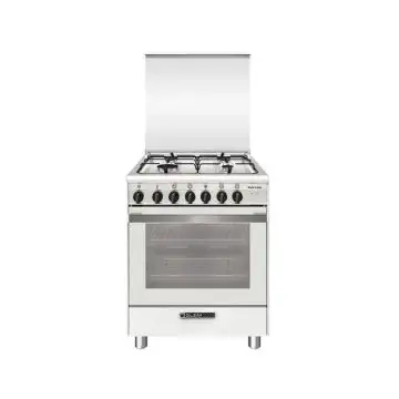 Glem Gas Cucina a Gas SA664MWH6 Bianco Opaco 90X60 con Forno Ventilato , 157183