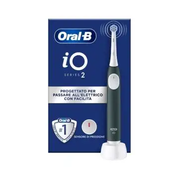 Oral-B iO 2 Spazzolino Elettrico Avanzato Micro-vibrazioni Delicate Green , 157979