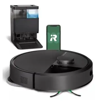 Roomba Irobot Plus 405 Combo con Stazione di Pulizia Lavaggio e Ricarica Robot Aspirapolvere 2-in-1 Lava e Aspira , 158173