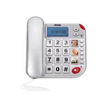 Brondi Super Bravo Plus Telefono analogico Identificatore di chiamata Bianco , 38254