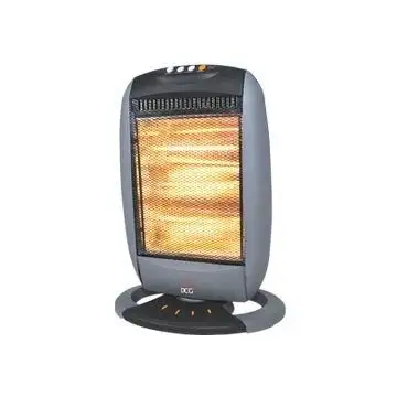 DCG Eltronic SA9223 stufetta elettrica Nero, Grigio 1200 W Riscaldatore di ambienti elettrico alogeno , 63147