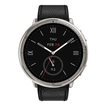 Amazfit Active 2 Round Premium secondo cinturino rosso in silicone Vetro zaffiro con display AMOLED Pagamento contactless Durata della batteria fino a 10 giorni 5 sistemi satellitari & mappe , 157585