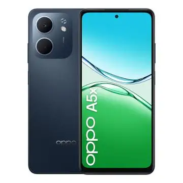 OPPO A5x Smartphone, Foto AI 32MP, Frontale 5MP, Display 6.67” 90HZ LCD HD+, 6000mAh, RAM 4(Esp1GB/2GB/4GB)+ROM 128GB (esp1TB), IP65, [Versione Italia], Black Blue , 160480