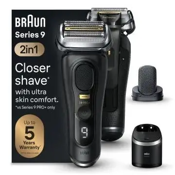 Braun Series 9 Pro+ 9590cc Wet & Dry Rasoio Trimmer Nero , 149273