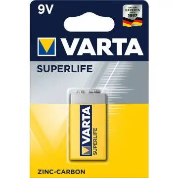 Varta Superlife 9V Batteria monouso Zinco-Carbonio , 123579