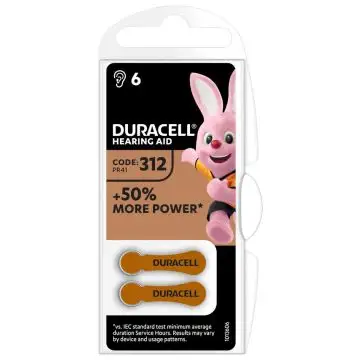 Duracell EasyTab per apparecchi acustici 312 , 70711