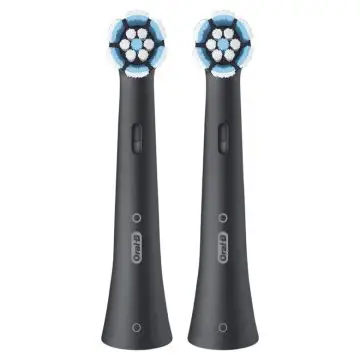 Oral-B Testine di Ricambio iO Series Gentle Care Nere, Testine Rotonde Originali, per Gengive Sensibili, 2 Testine , 157977