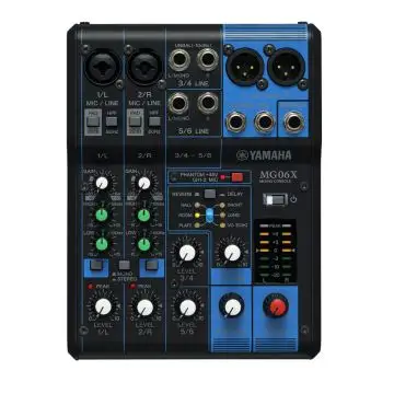 Yamaha MG06X mixer audio 6 canali Nero , 151251