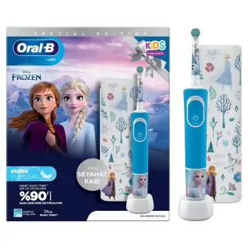 Oral-B Vitality Pro Frozen Bambino Spazzolino rotante-oscillante Nero, Grigio , 154730