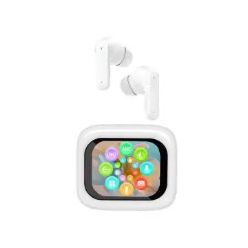 Trevi Cuffie con Traduzione Simultanea AI e Display Touch Screen EAR 100 AID Bianco , 161194