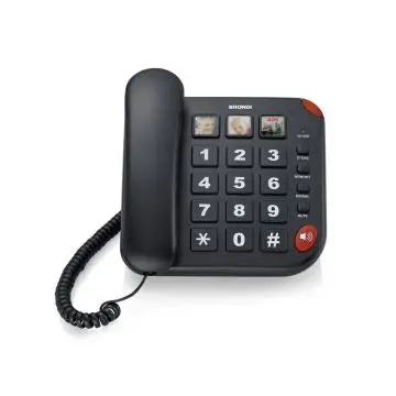 Brondi BRAVO 15 Telefono analogico Identificatore di chiamata Nero , 97491